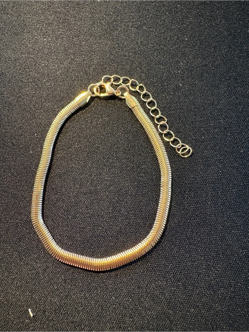 Classic Gold-Tone Herringbone Bracelet